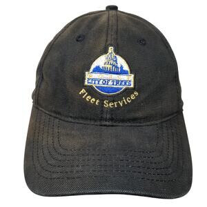 Boise City Of Trees Fleet Services Strapback Baseball Cap Black OS Dri-Duck